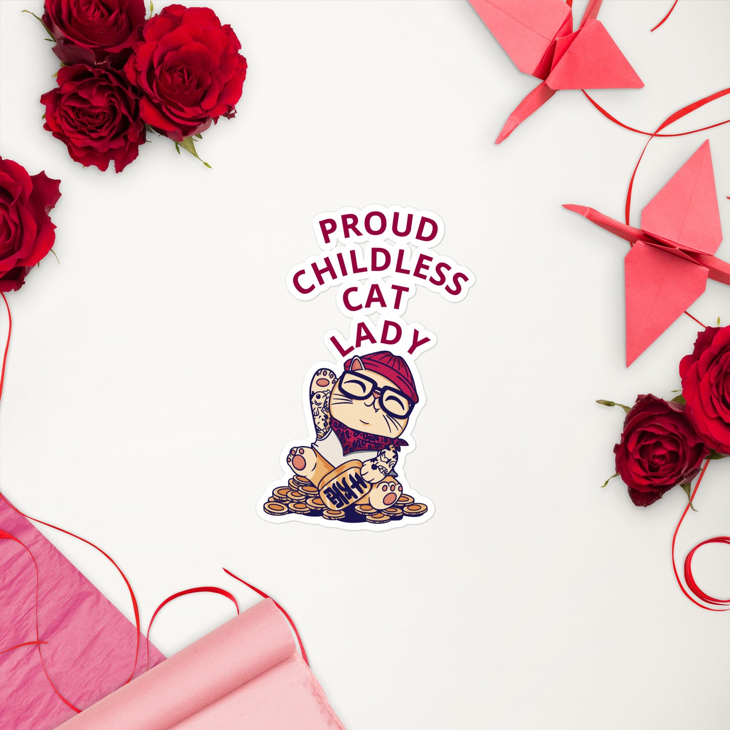CHILDLESS CAT LADY STICKERS